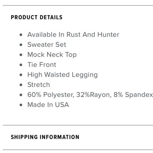 Restart Legging Set - Rust- Never Used - Picture 8 of 8